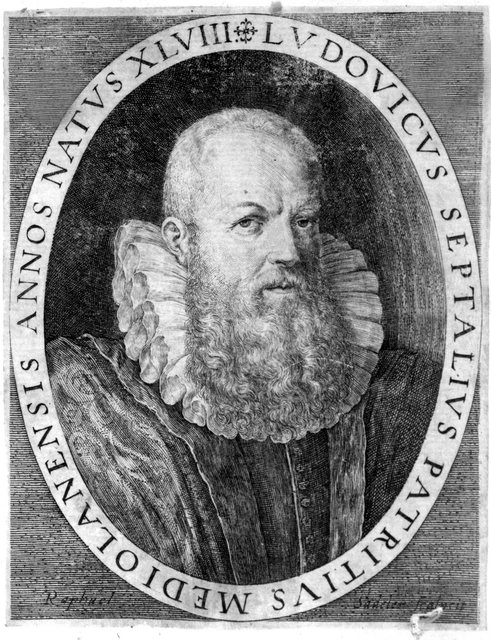 Ludovico Settala (1552 - 1633), médico italiano en Pavía. de Unknown artist
