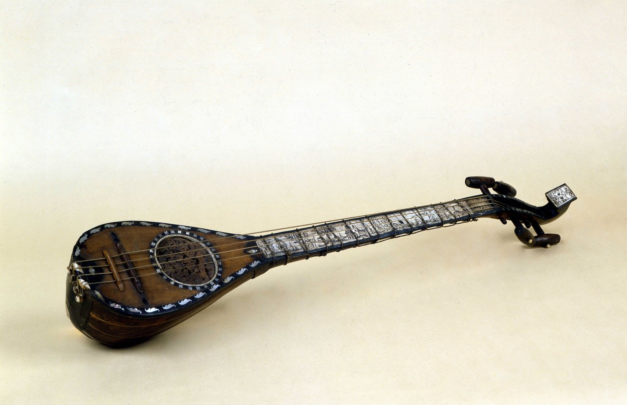 Laúd con cuatro cuerdas del siglo XVIII de Unknown artist