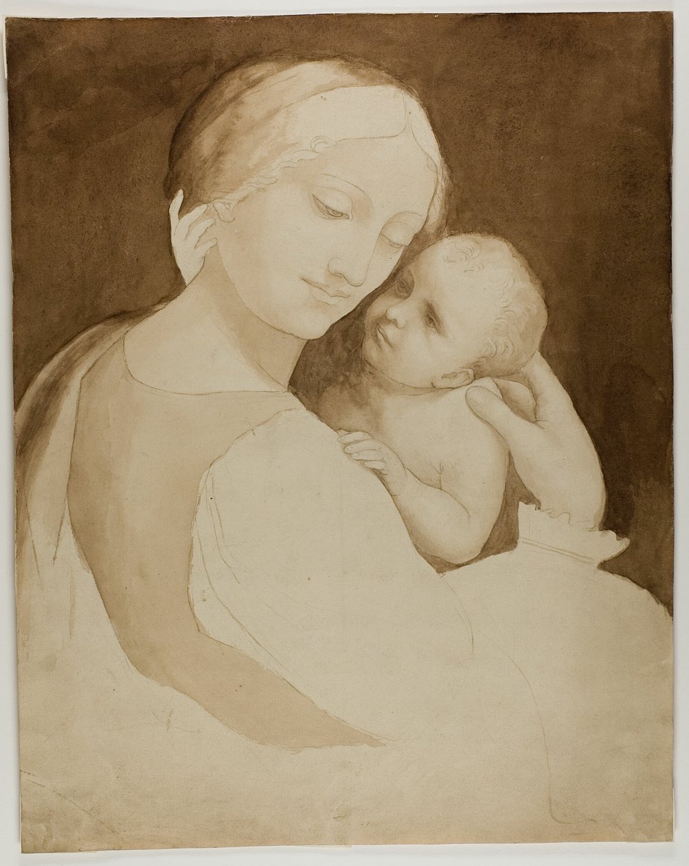 Virgen con el Niño (anverso) y fragmento de torso de mujer (reverso) de Unknown artist