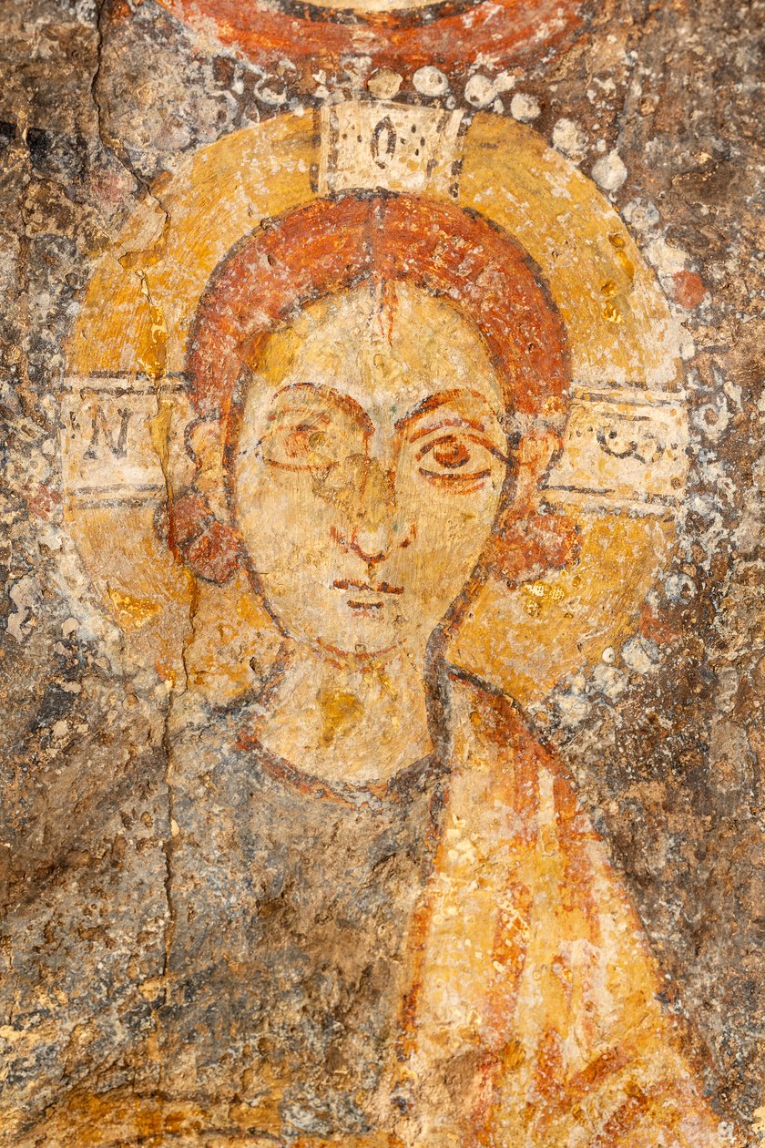 Virgen con el Niño entre los arcángeles, detalle del Niño de Unknown artist