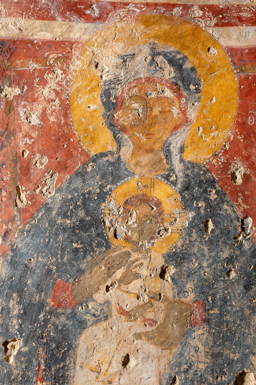 La Virgen con el Niño entre los arcángeles Miguel y Gabriel de Unknown artist