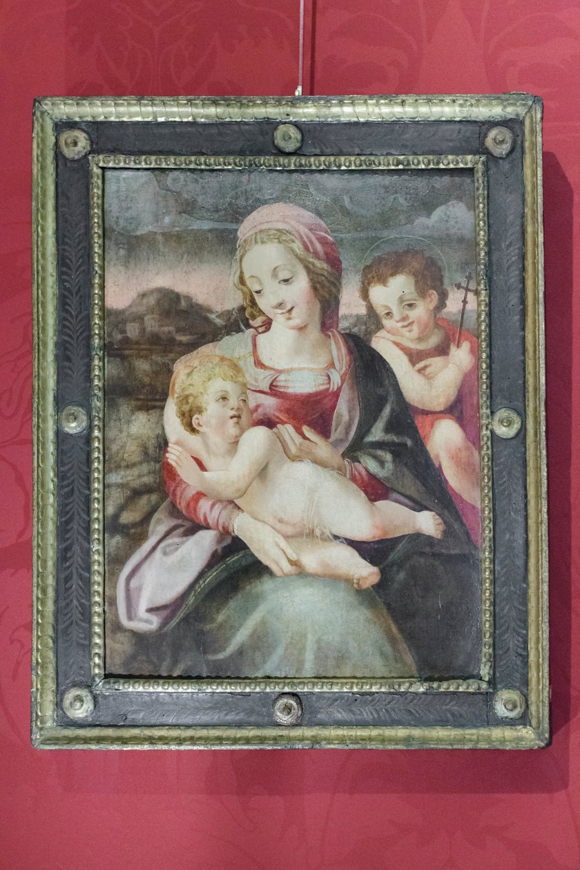 Virgen con el Niño y San Juan Bautista de Unknown artist