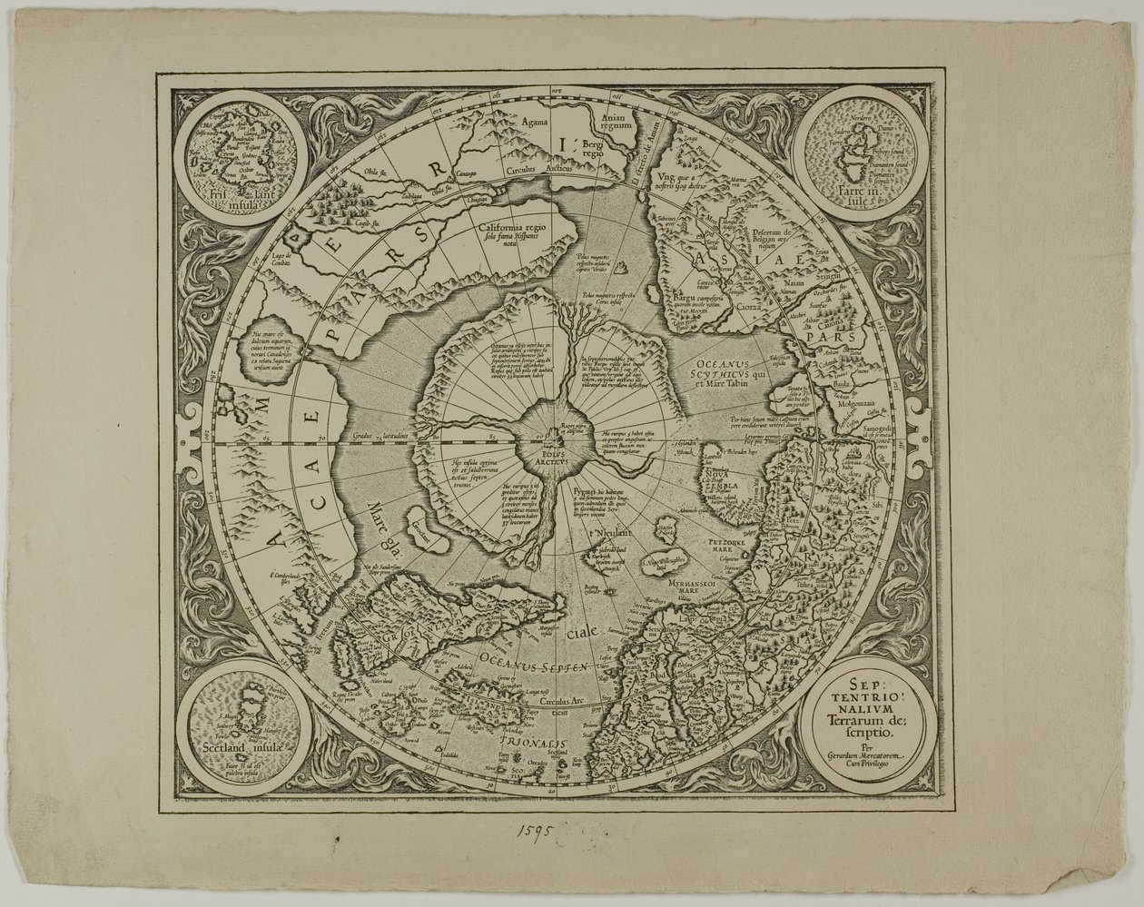 Mapa de la proyección Mercator de Unknown artist
