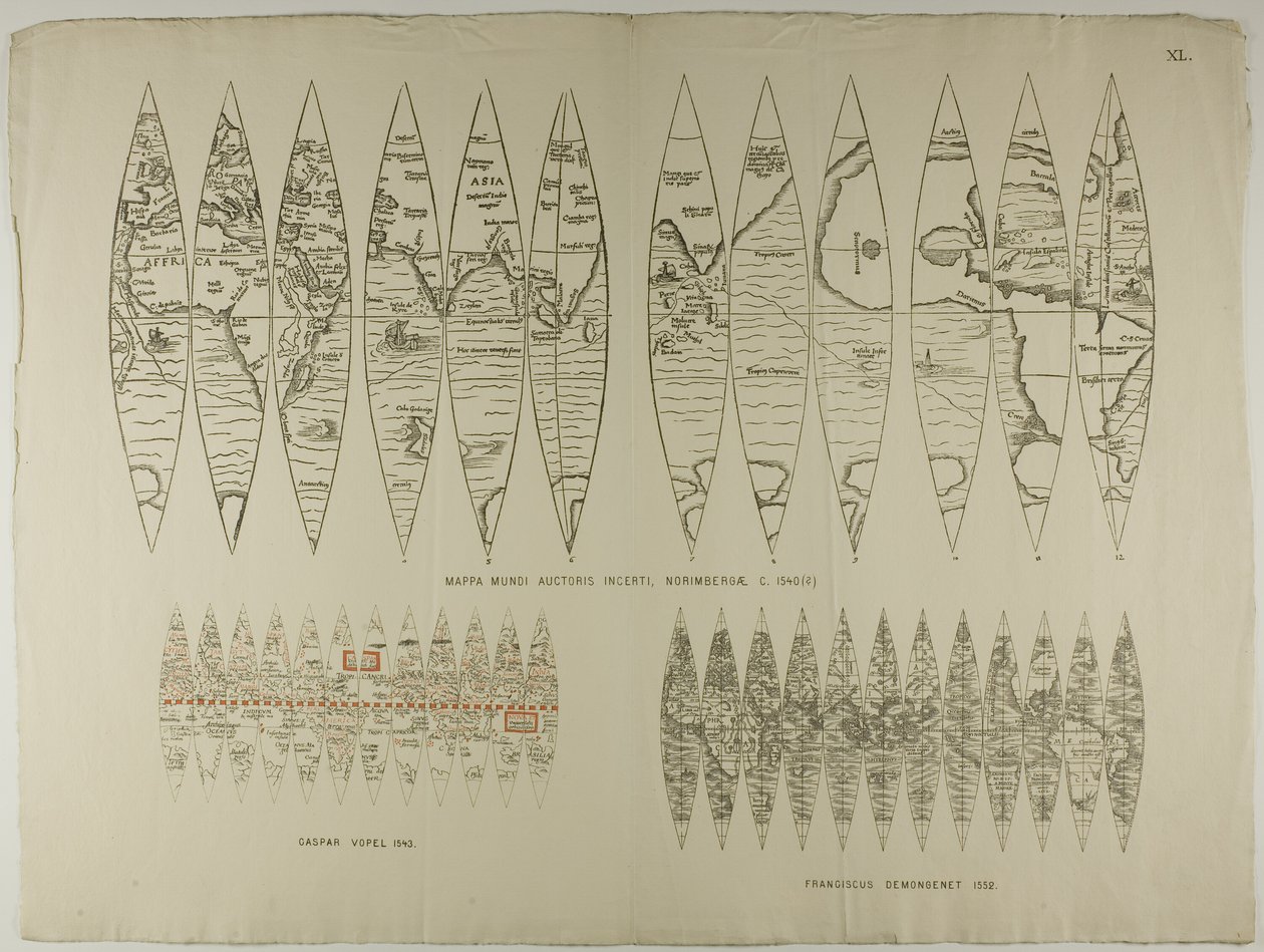 Mapas: Proyecciones de Unknown artist
