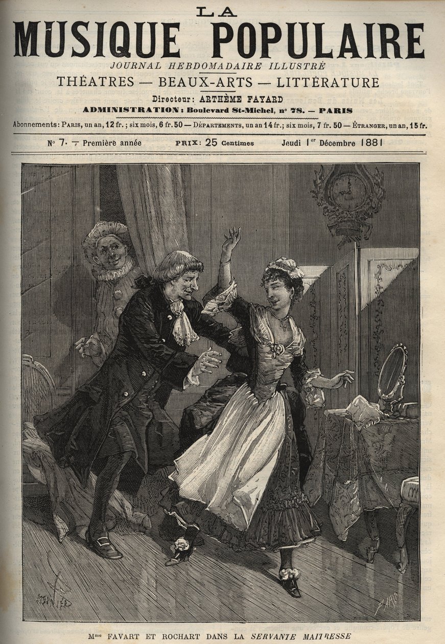 Marie Justine Benoite Duronceray, llamada Madame Favart, y Rochart en 