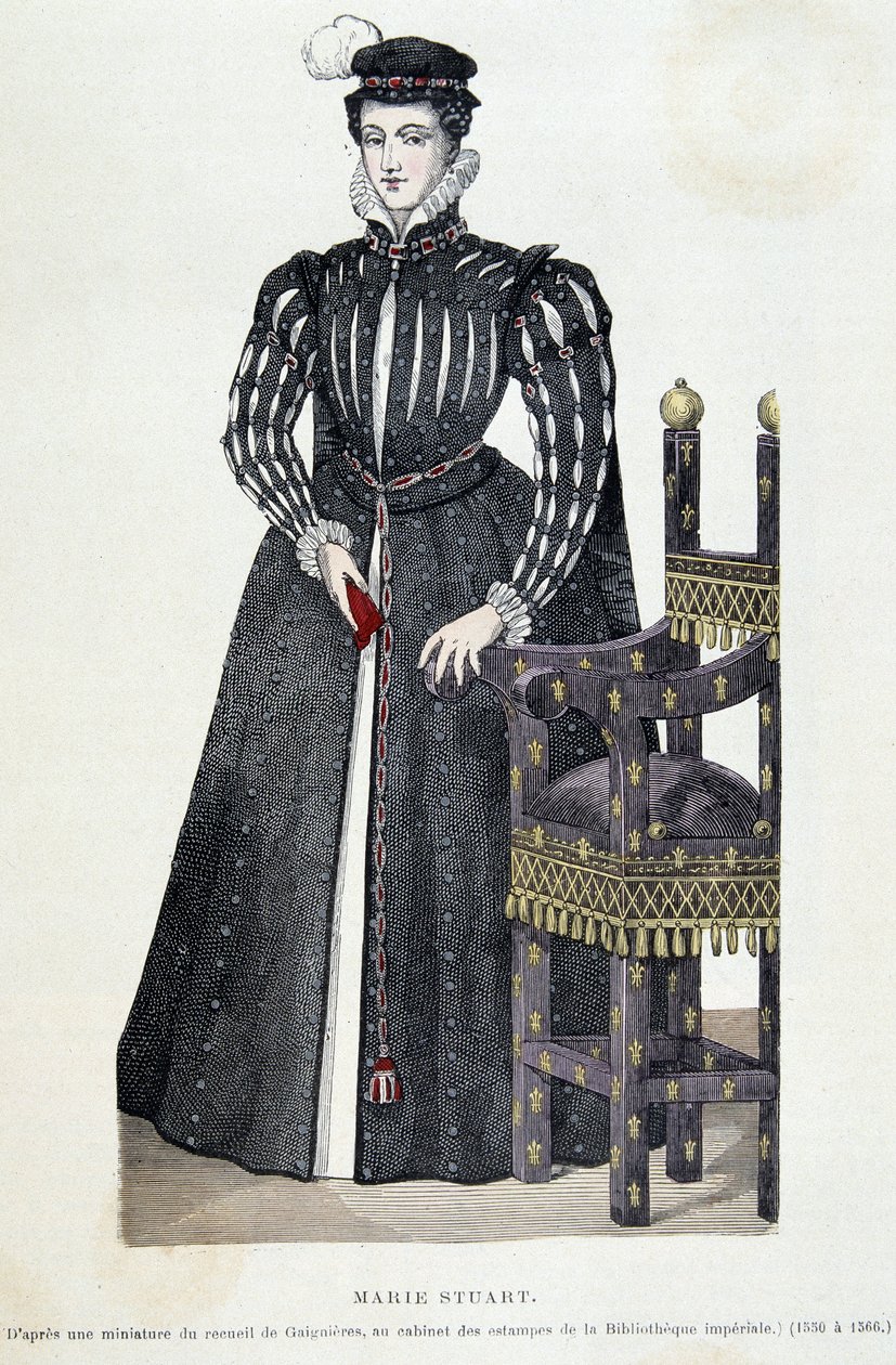 María Estuardo - grabado de Unknown artist