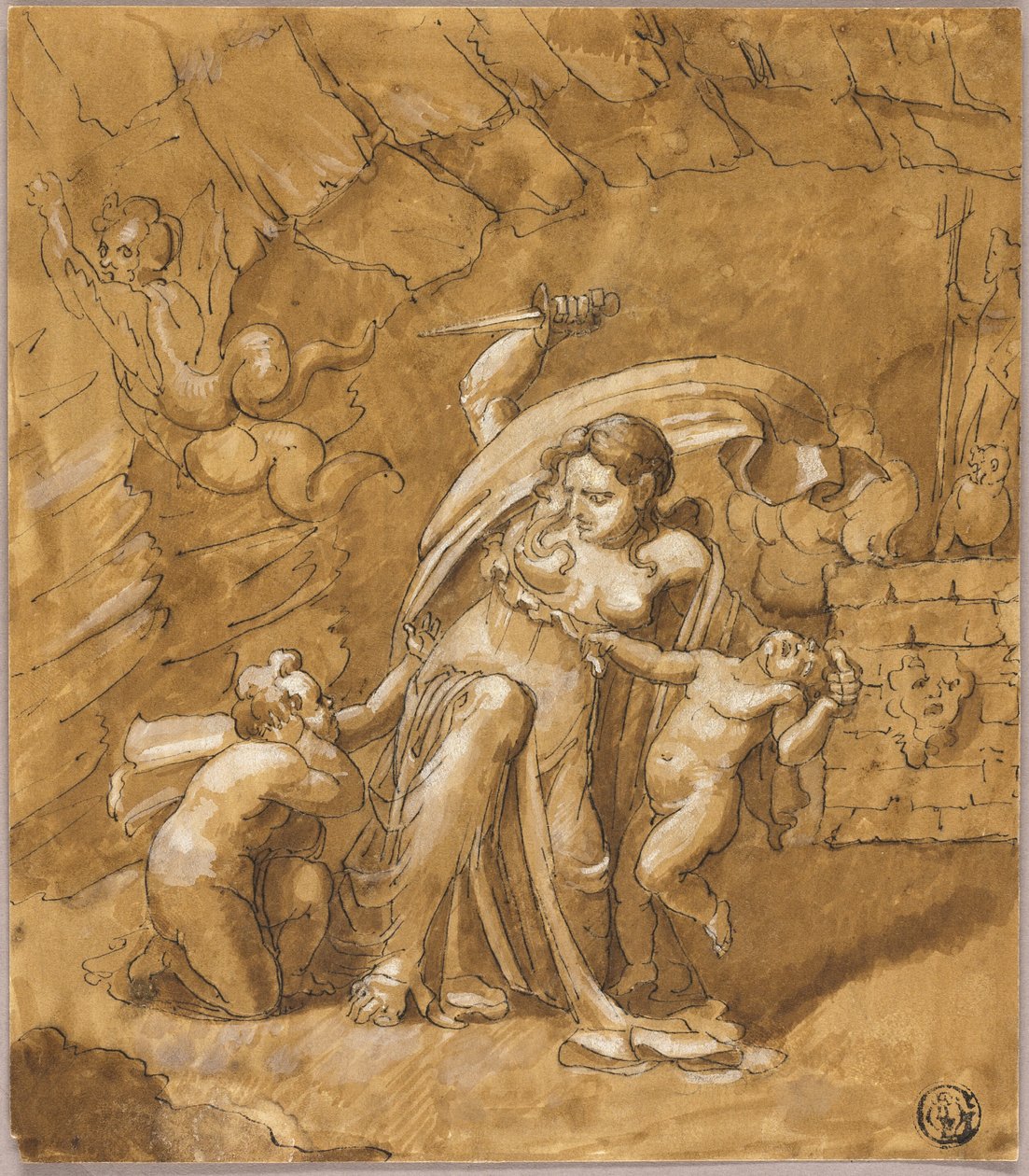 Medea mata a sus hijos de Unknown artist