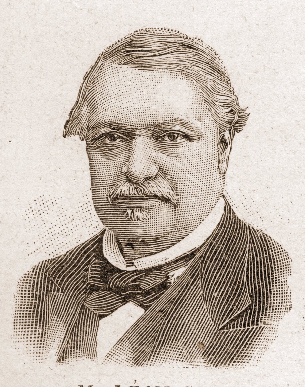 Miembros de la Academia Francesa en 1895: retrato de Léon Say (1826-1896), economista y político francés. de Unknown artist