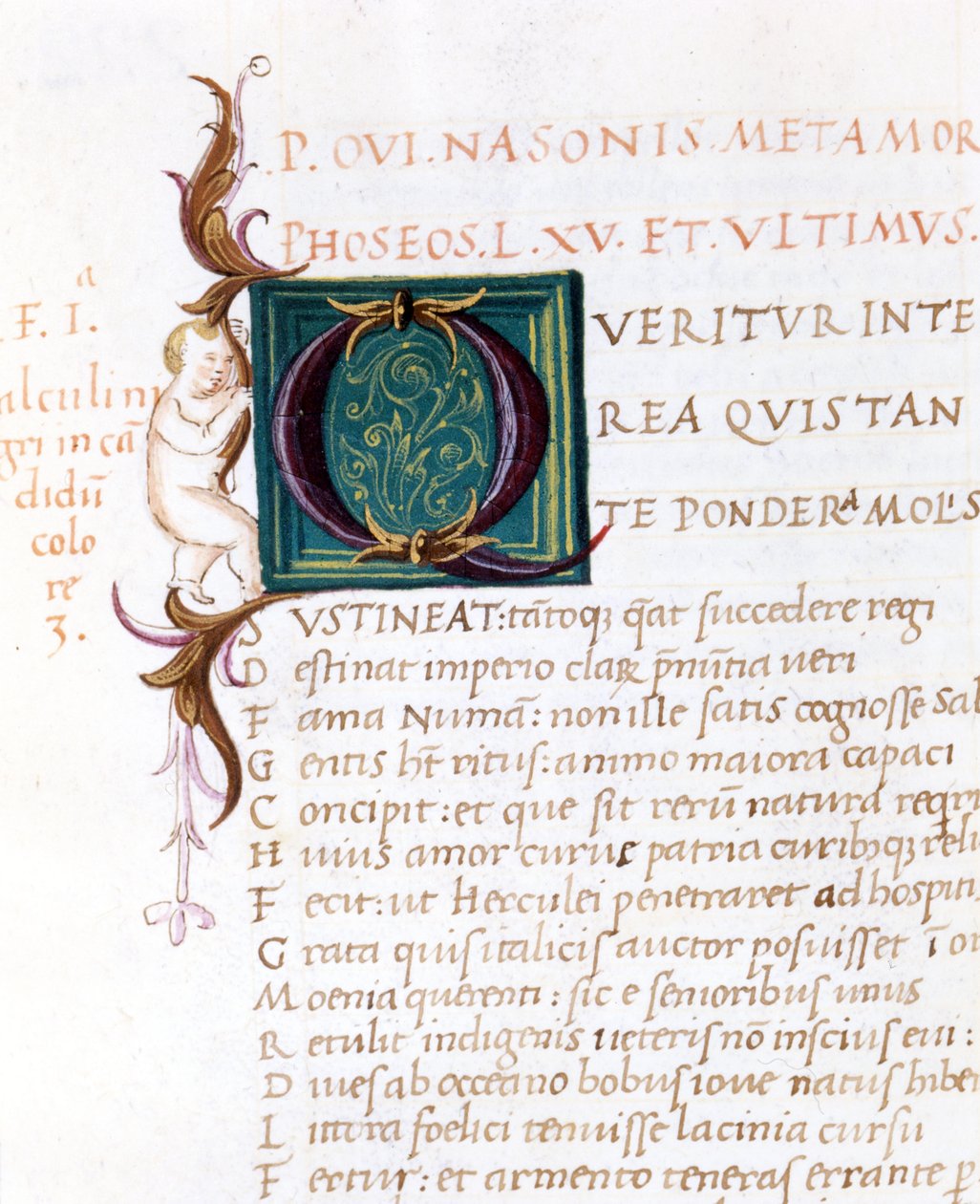 Metamorfosis de Ovidio. Manuscrito del siglo XV. Biblioteca Comunale de Rimini de Unknown artist
