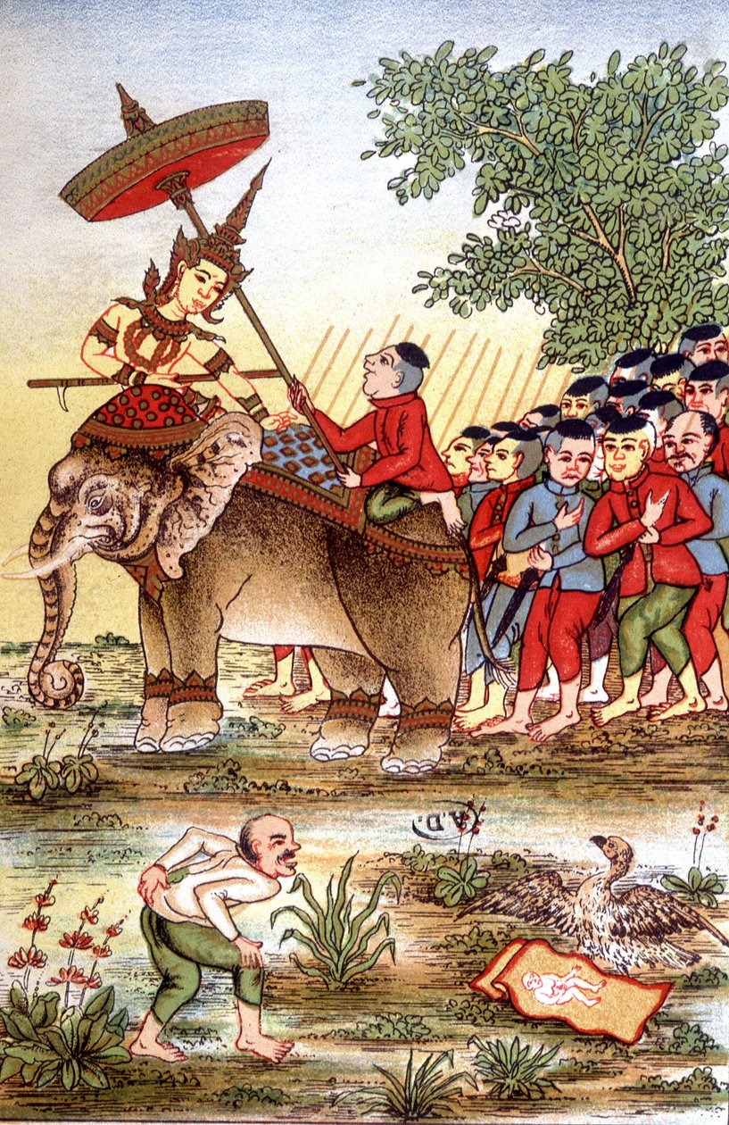 Misión a Indochina por Augustus Pavie, explorador y diplomático francés (1847 - 1925), finales del siglo XIX. Biblioteca de artes decorativas de la ciudad de París. Colección Maciet de Unknown artist