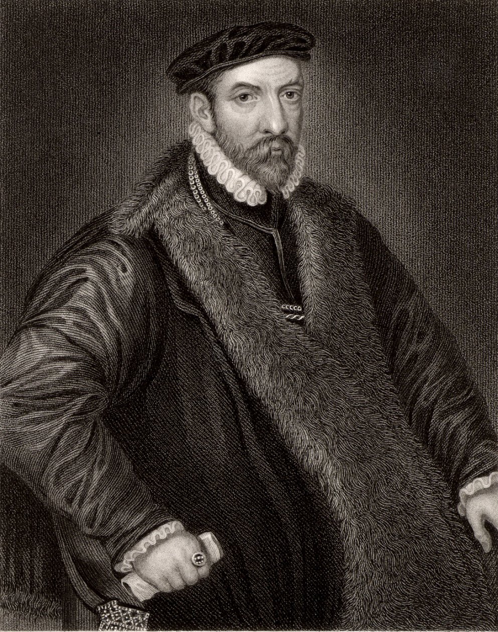 Nicolás Bacon (1509-1579) de Unknown artist
