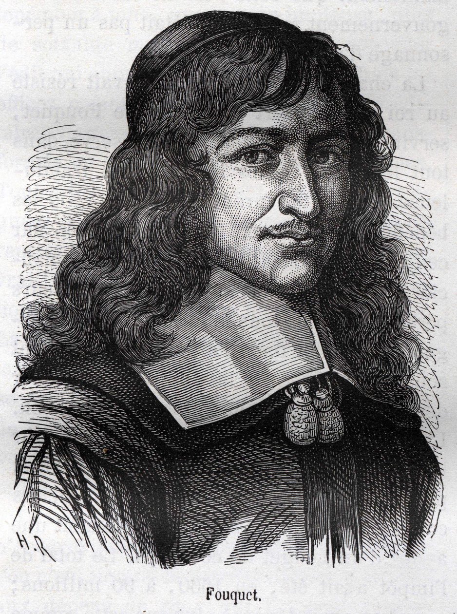 Nicolas Fouquet (1615 - 1680), estadista francés. Grabado de “L