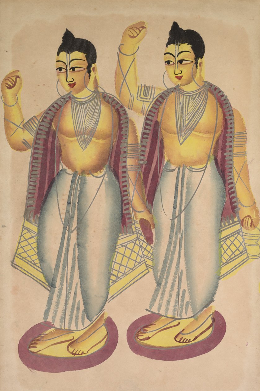 nitai y gaur de Unknown artist
