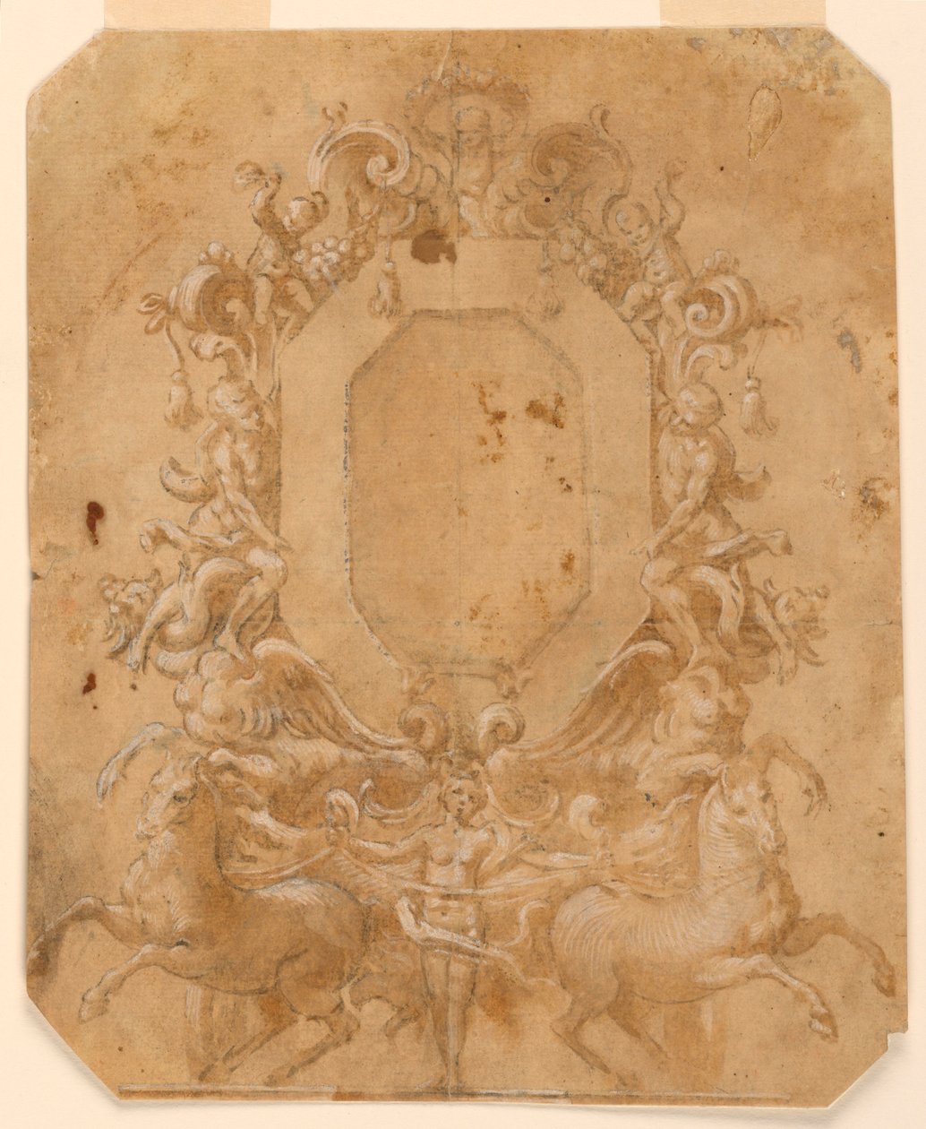 Decoración de panel octagonal de Unknown artist