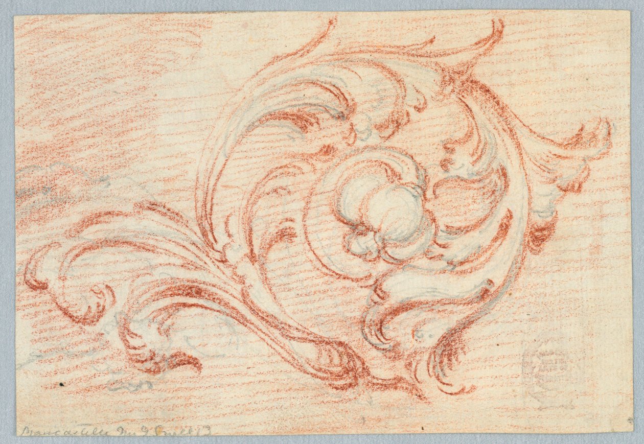 Una espiral de un rinceau de Unknown artist