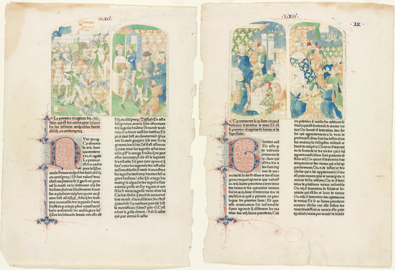 Páginas iniciales de Facta et dicta memorabilia de Valerio Máximo de Unknown artist