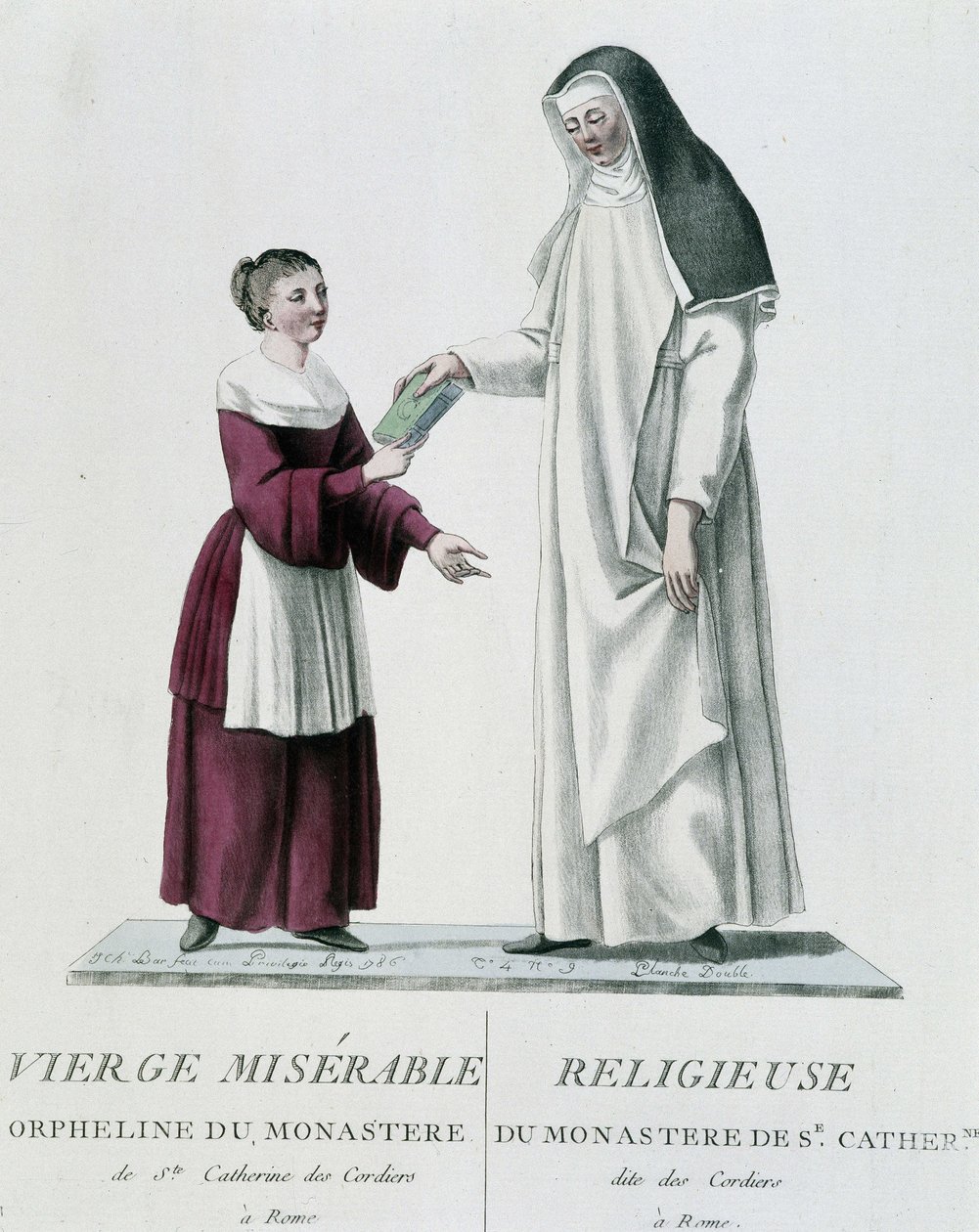 Huérfana y religiosa miserable virgen del monasterio de Santa Catalina des Cordiers en Roma de Unknown artist