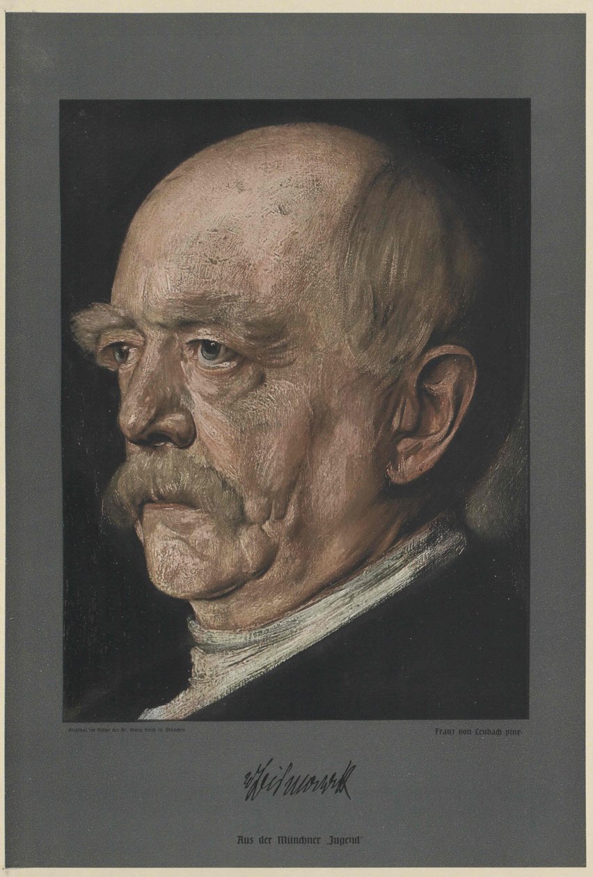 Otto Conde de Bismarck (imprimir) de Unknown artist
