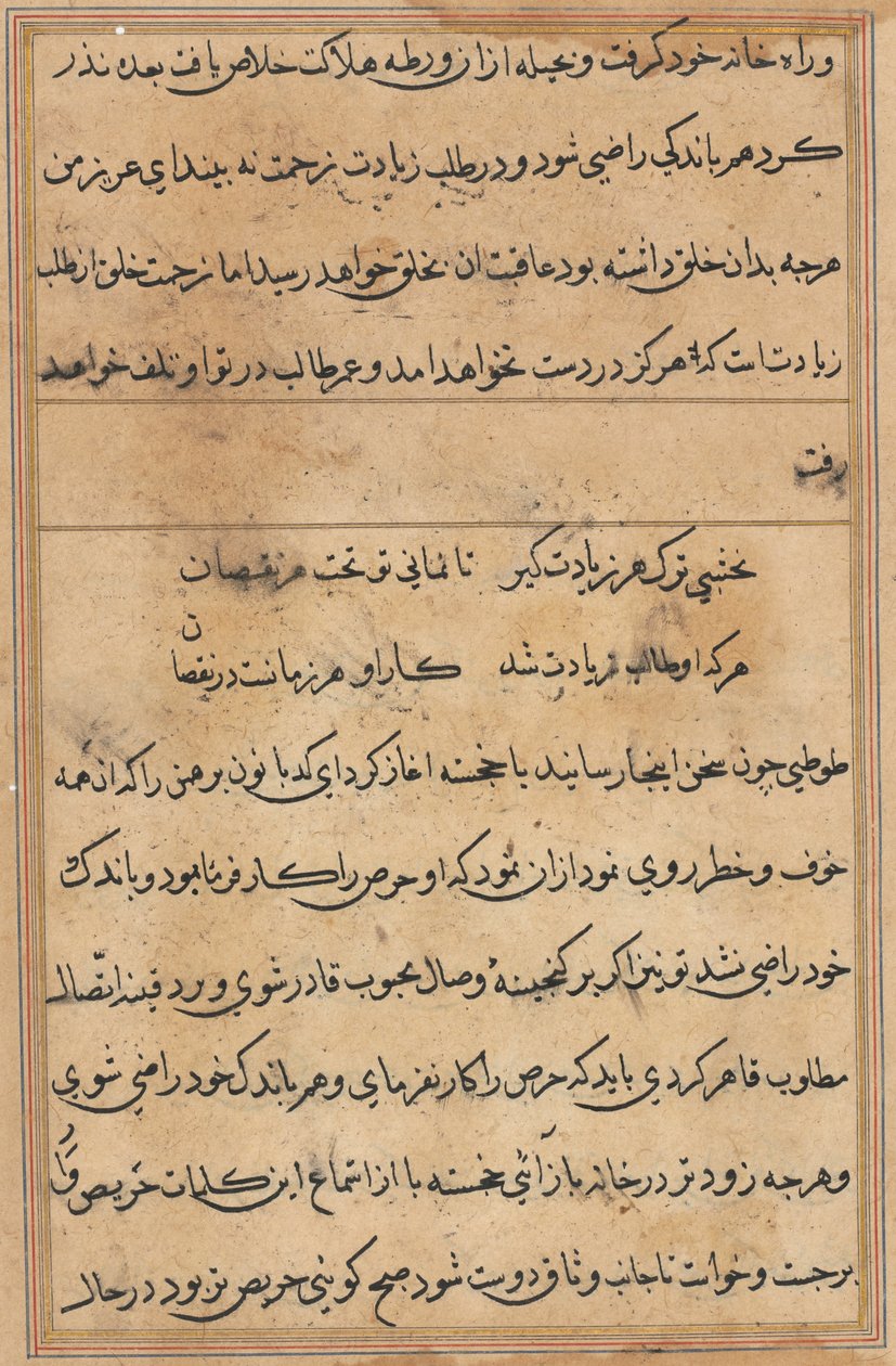 Página de Cuentos de un Loro (Tuti-nama): página de texto de Unknown artist