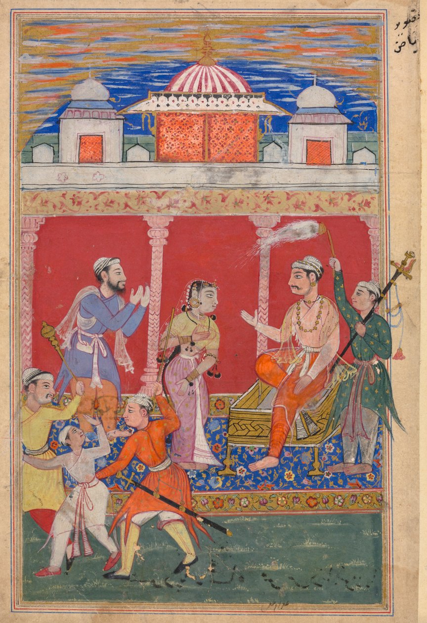 Página de Cuentos de un loro (Tuti-nama): página de texto de Unknown artist
