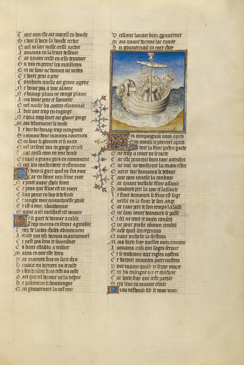 Palinurus cae al mar desde la barca de Eneas de Unknown artist