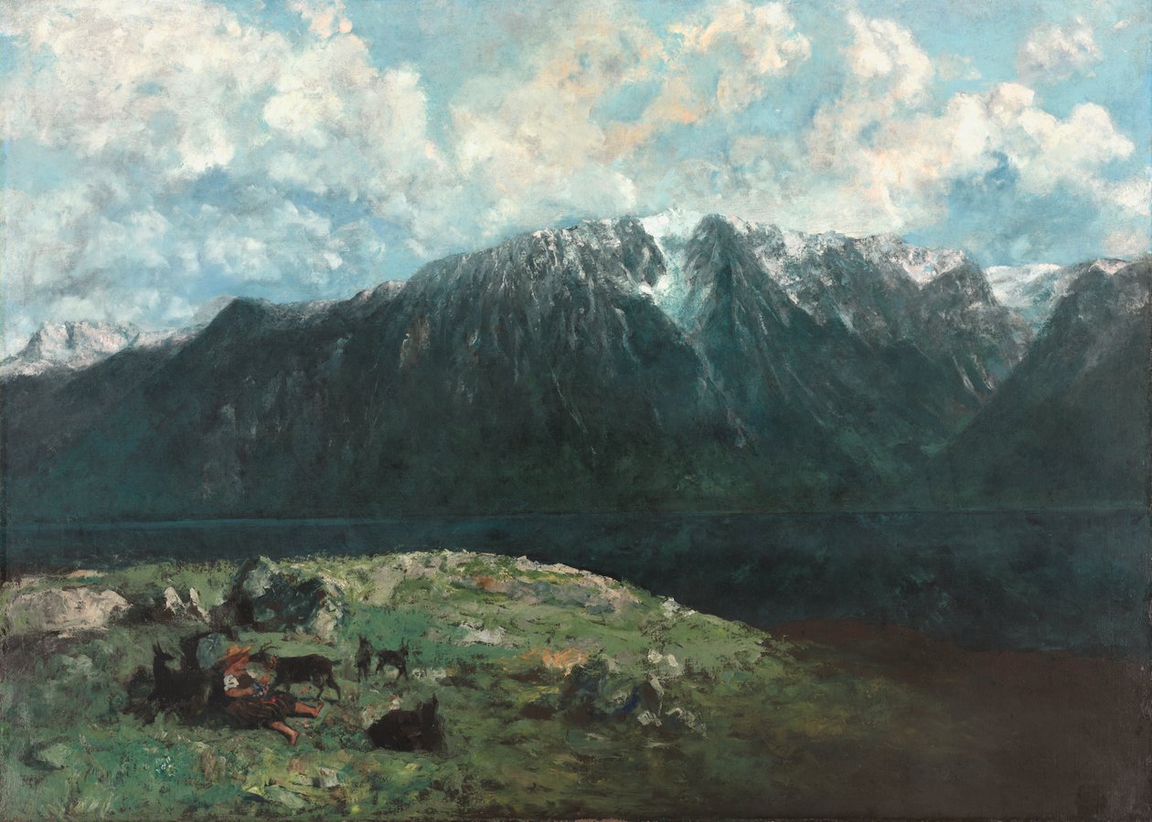 Vista panorámica de los Alpes, Les Dents du Midi de Unknown artist