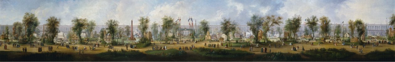 Vista panorámica de la Exposición Universal de 1867, Campo de Marte de Unknown artist