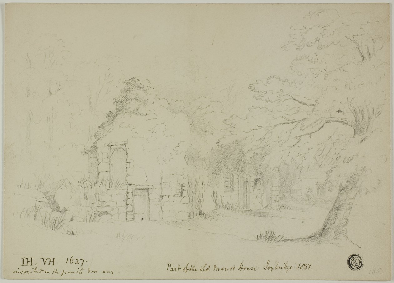 Parte de la antigua casa solariega, Toybridge de Unknown artist