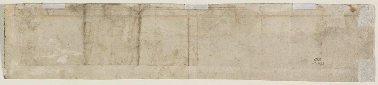 Estudio arquitectónico parcial (verso) de Unknown artist