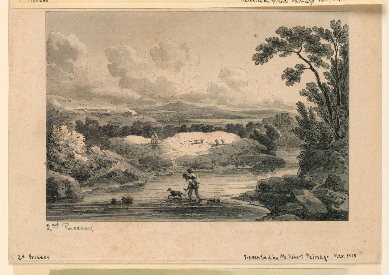 Escena Pastoral, 2do proceso de Unknown artist