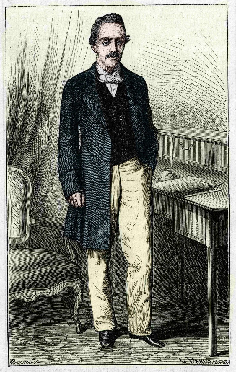 Paul du Chaillu (1837-1903), explorador francés de África Ecuatorial. de Unknown artist