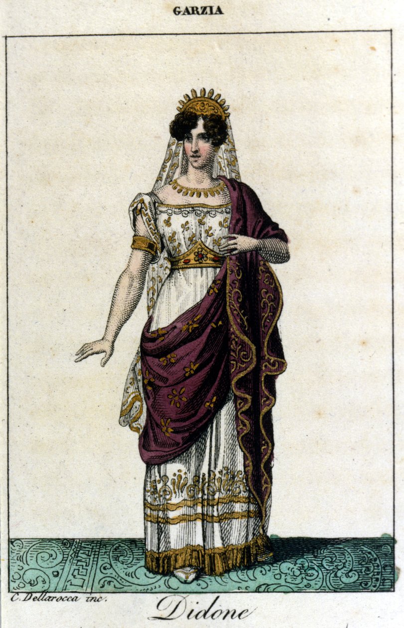 Pauline Viardot - García (1821-1910), cantante francesa en el papel de Didon. Ópera 