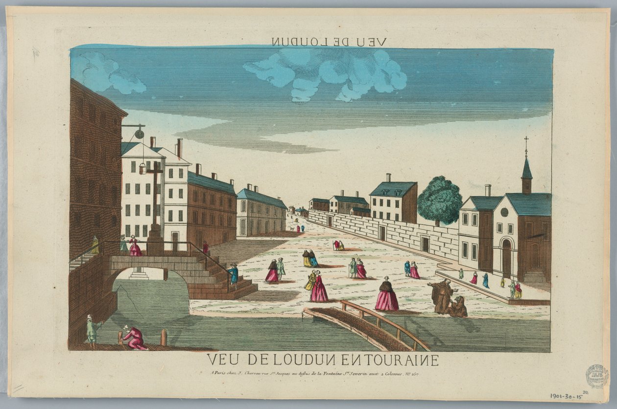 Peep-show, Vista de Londres en Touraine de Unknown artist