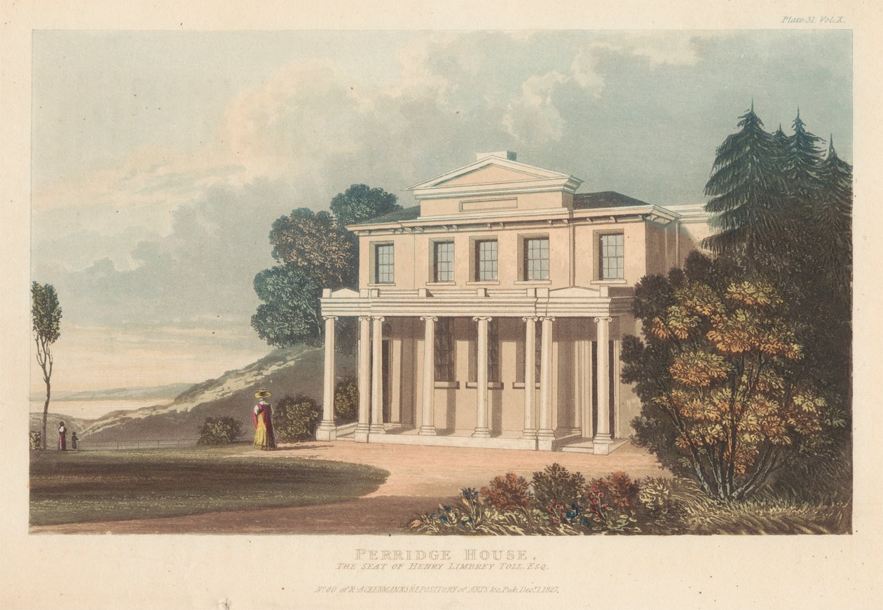 Perridge House:Sede de Henry Limbrey Toll, Esq. de Unknown artist