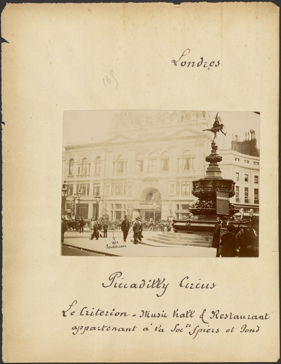 [Piccadilly Circus y Teatro Criterion] de Unknown artist