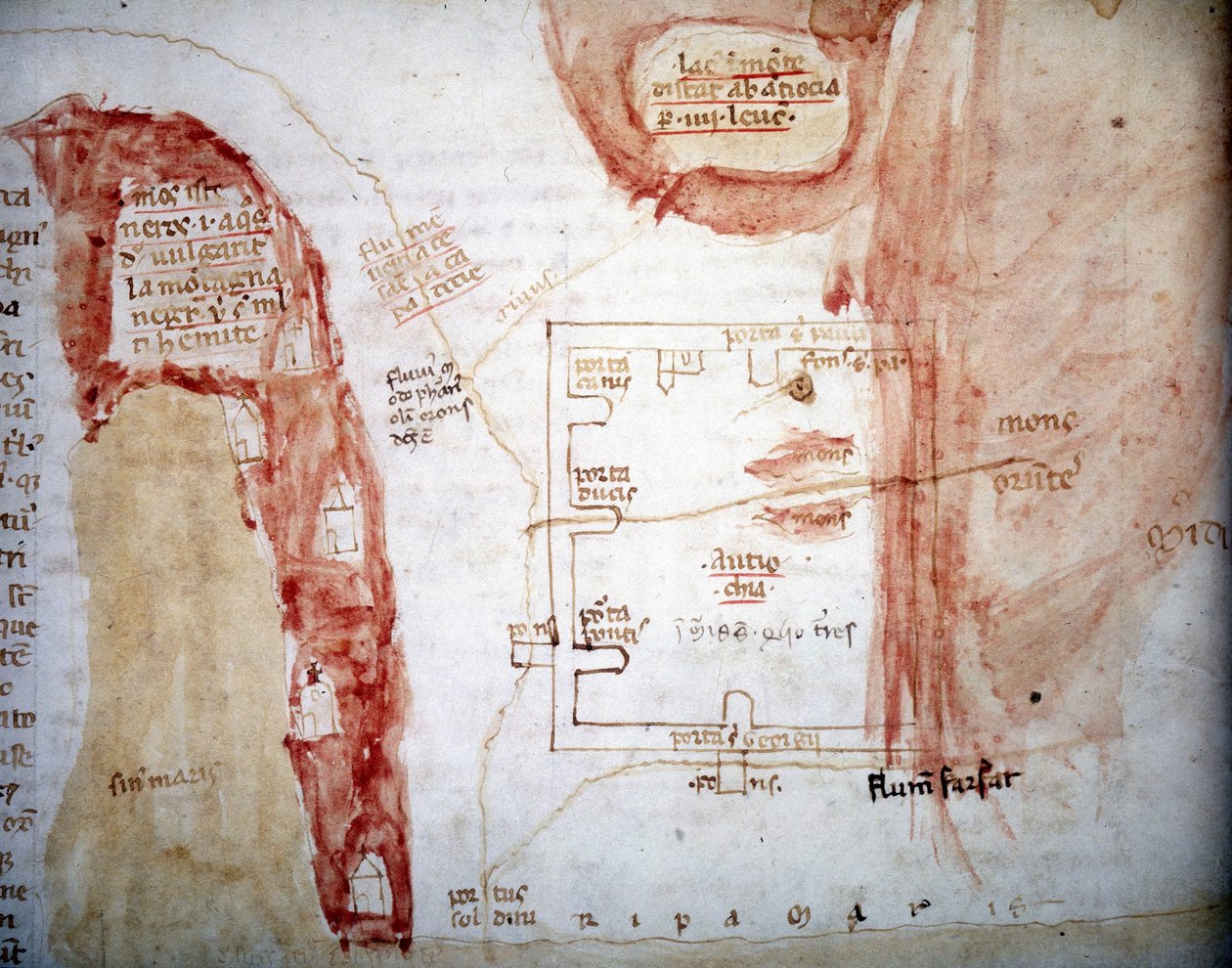 Plano de Antioquía (Antakya), ciudad de Turquía - en 
