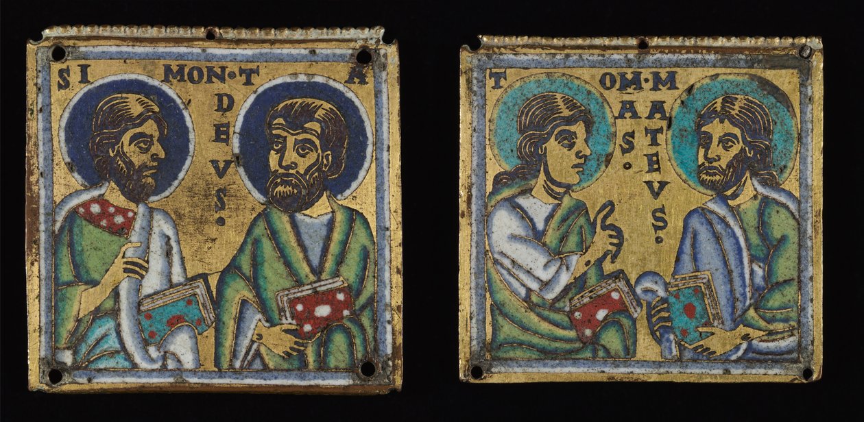 Par de Placas: Simón y Tadeo y Tomás y Mateo de Unknown artist