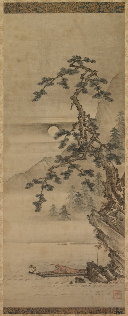 Playing Flute in Moonlight de Unknown artist