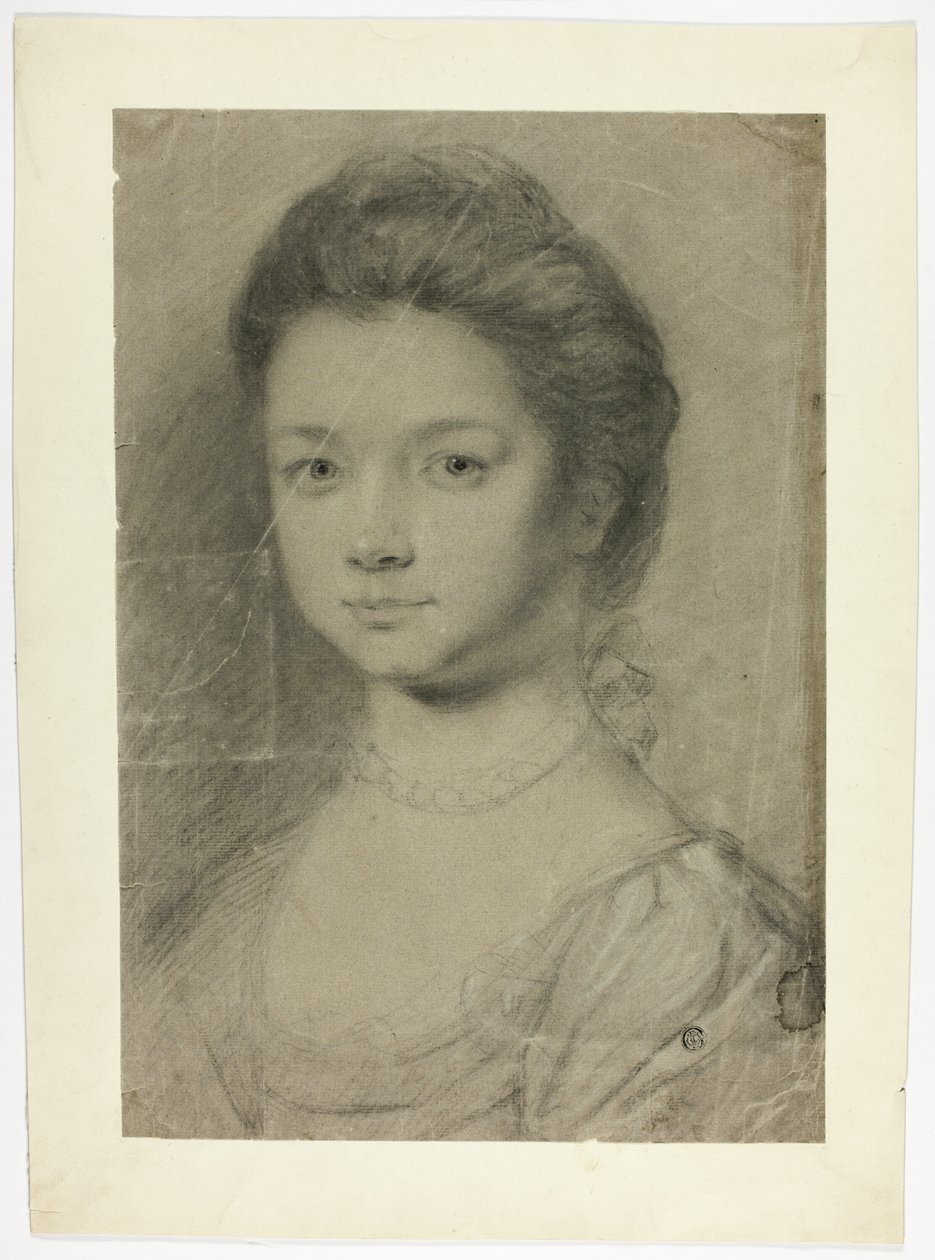 Busto retrato de una joven de Unknown artist