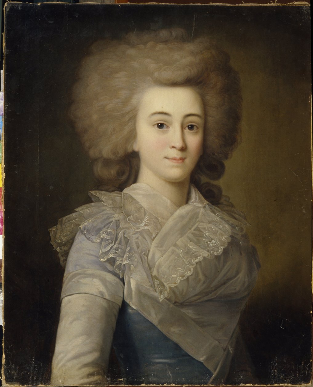 Retrato de Elisabeth Alexandrovna Stroganova (1745-1831) (Retrato de Elisaveta A. Stroganova). Pintura anónima, óleo sobre lienzo, hacia 1770. Arte ruso del siglo XVIII, arte rococó. Galería de Arte Regional, Tambov (Rusia). de Unknown artist