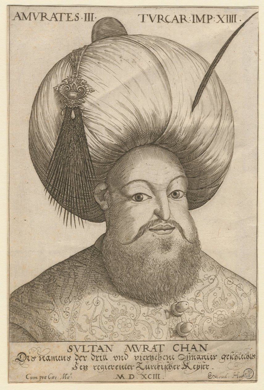Retrato de Murad III, Sultán del Imperio Otomano de Unknown artist
