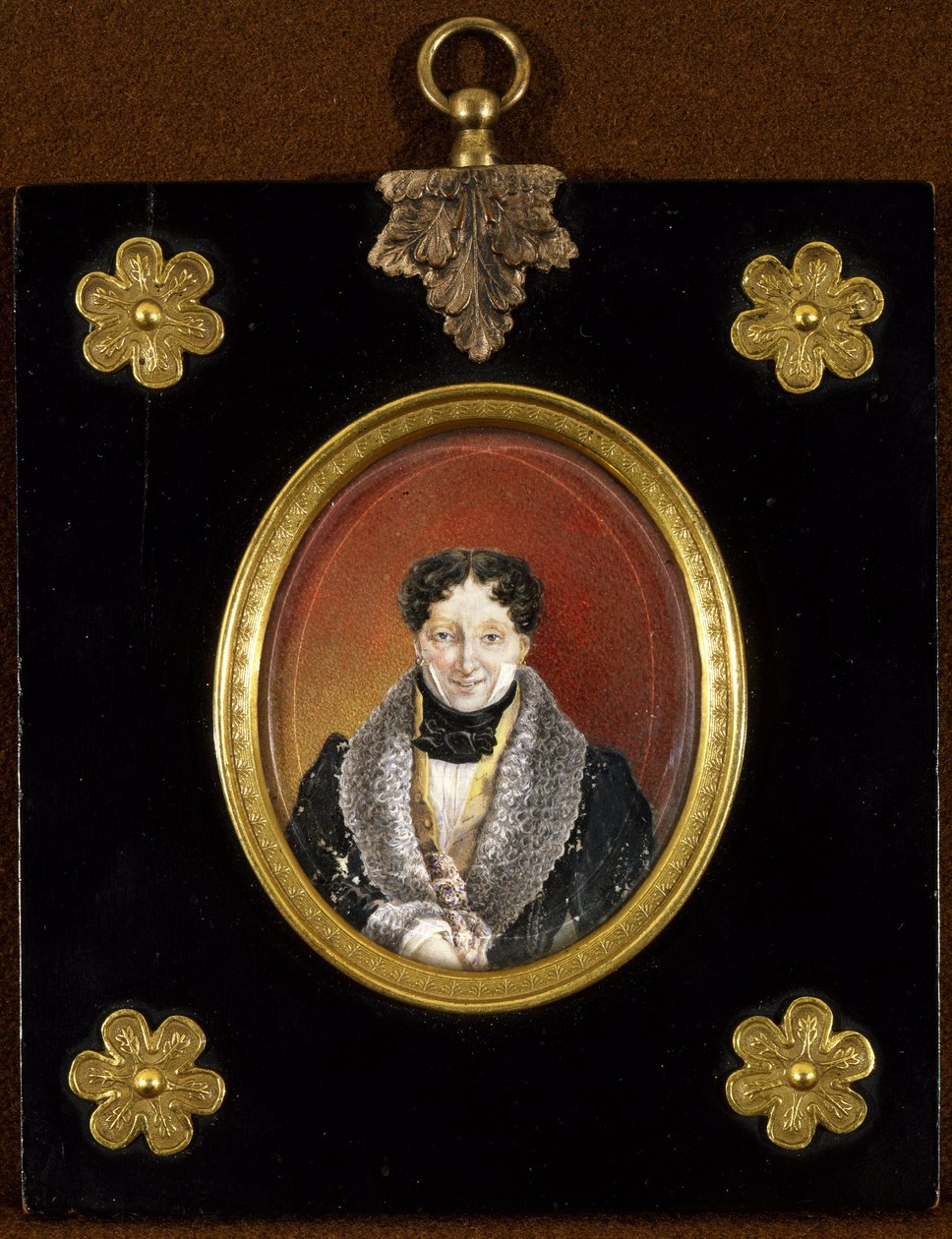 Retrato del maestro de ballet Charles Louis (Charles-Louis) Didelot (1767-1837) (Retrato del maestro de ballet C. L. Didelot). Obra anónima, óleo sobre cartón, hacia 1820. Retrato del siglo XIX, clasicismo. Museo Estatal de Arte Teatral y Musical, Saint Pe de Unknown artist
