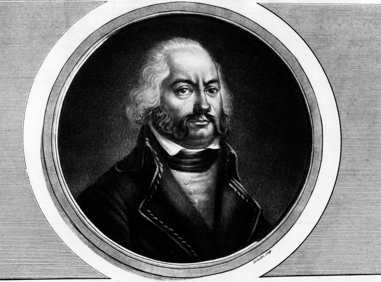Retrato de Adam Philippe, Conde de Custine (1740 - 1793), general francés. Grabado en “Colección completa de pinturas históricas de la revolución francesa, en tres volúmenes.” 1804 de Unknown artist