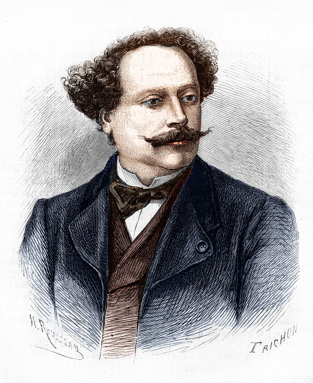 Retrato de Alexandre Dumas Jr. (1824-1895), escritor francés. de Unknown artist