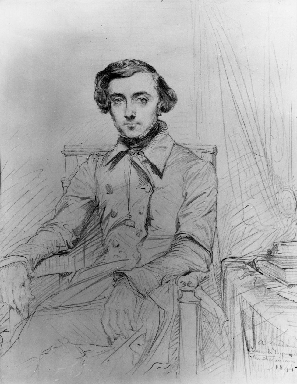 Retrato de Alexis de Tocqueville (1805-1859) de Unknown artist