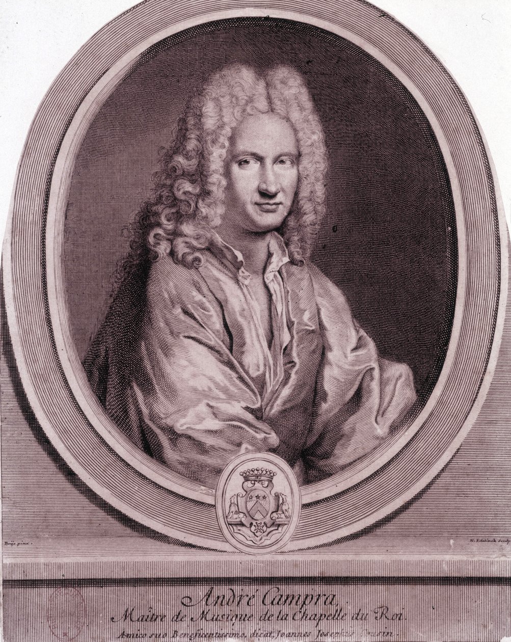Retrato de André Campra (1660-1744), compositor francés de Unknown artist