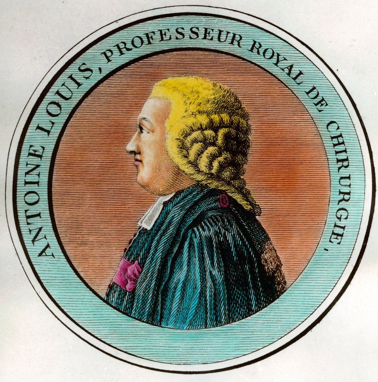 Retrato de Antoine Louis (1723-1792) Profesor Real de Cirugía, Secretario de la Real Academia de Cirugía Grabado del siglo XVIII Colección Privada de Unknown artist