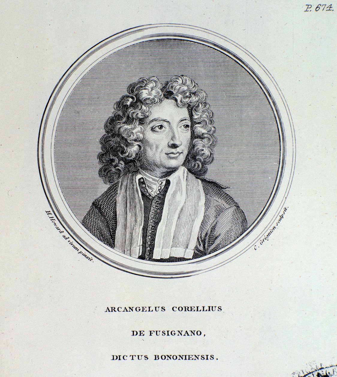 Retrato de Arcangelo Corelli de Unknown artist