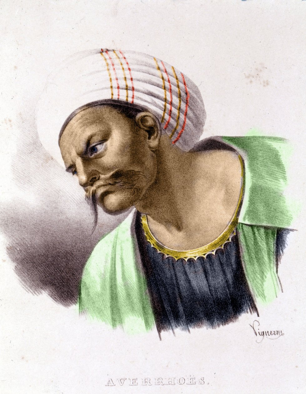Retrato de Averroes de Unknown artist