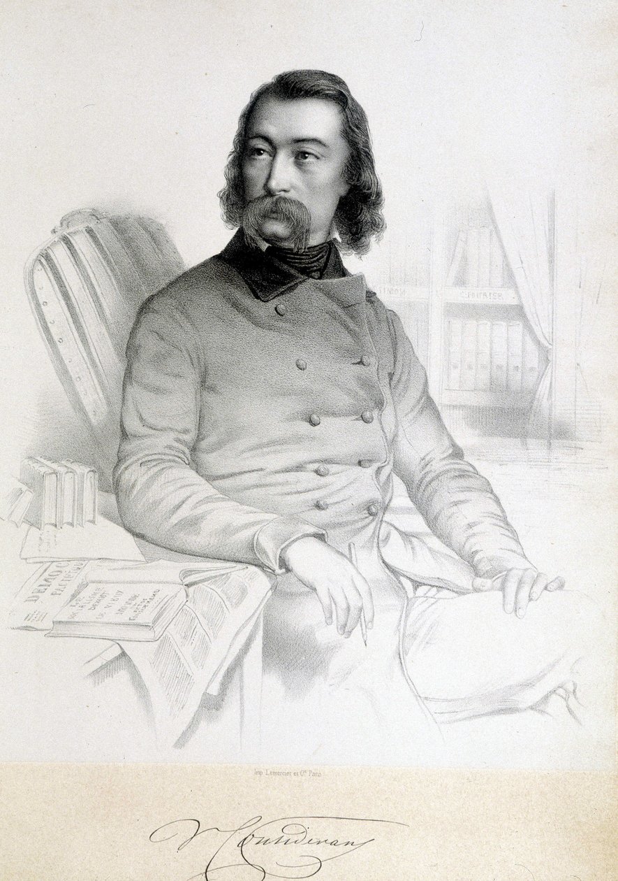 Retrato de Barthelemy Prosper Enfantin, llamado el Padre Enfantin (1796-1864), saint simonien de Unknown artist
